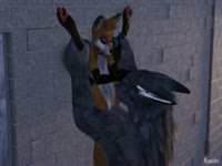 Naughty vixen got a hardcore beastiality sex from a big fox